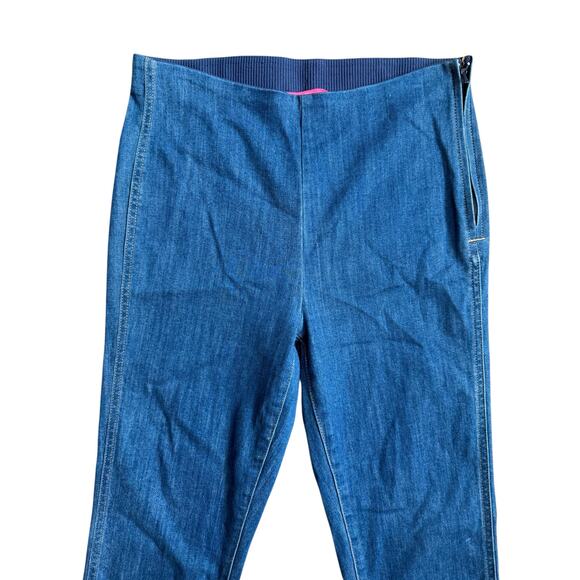 Lilly Pulitzer Ocean Kay High Rise Crop Stretchy Denim Jean Size 6 - Picture 6 of 10